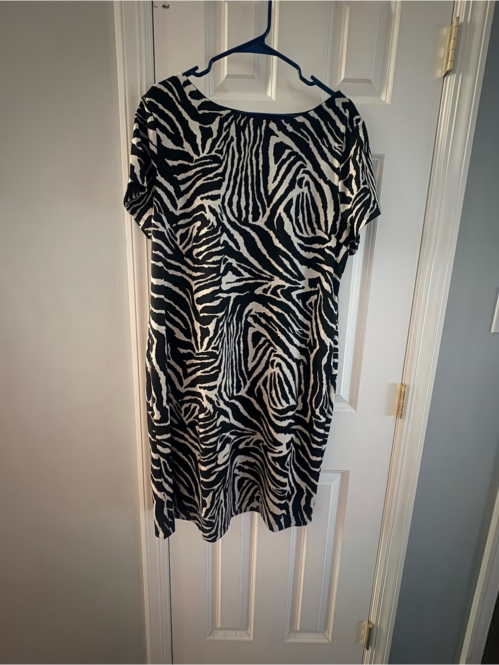 Zebra Print Black and White Women’s Dress